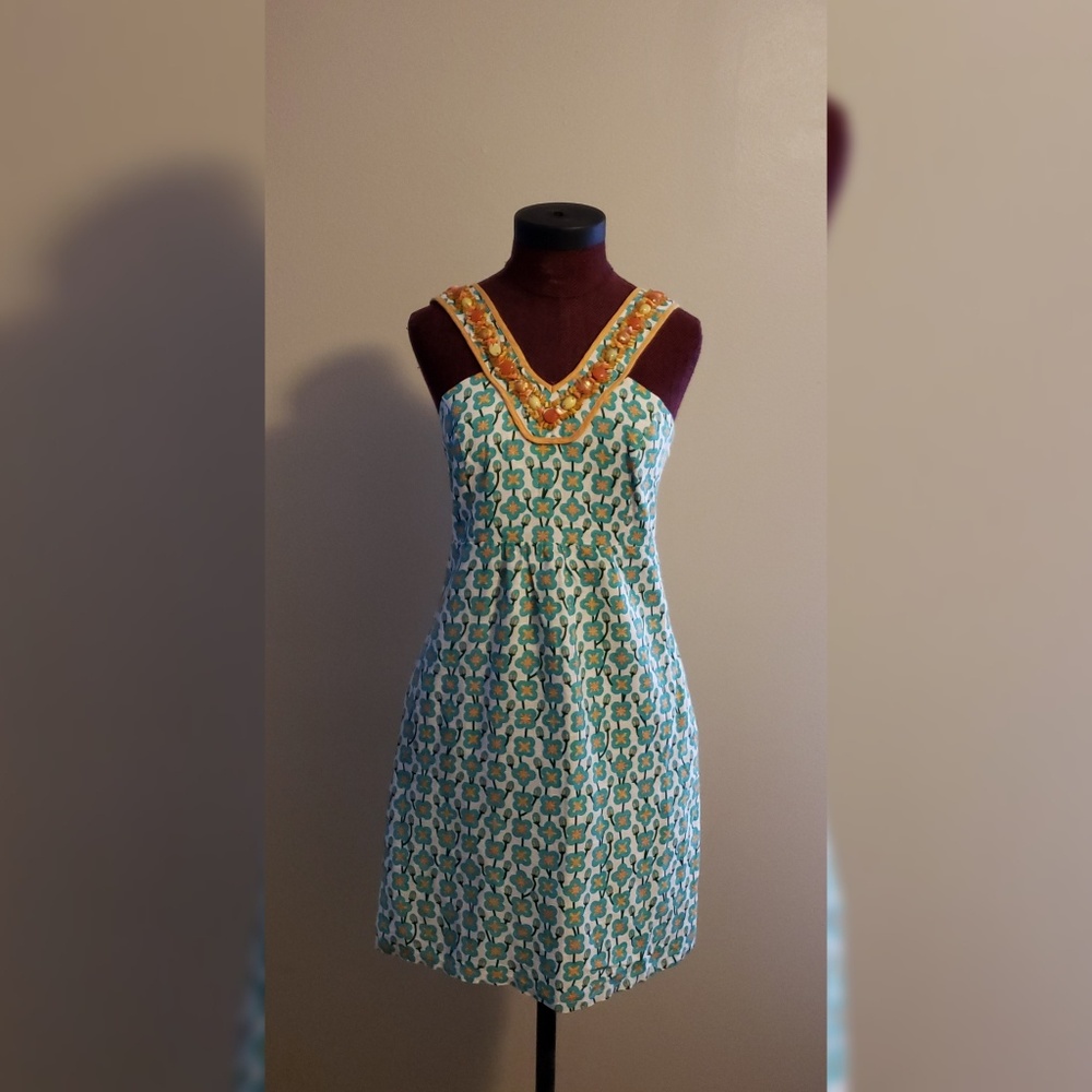 Anthropologie, Jade Melody Tam beaded neck dress